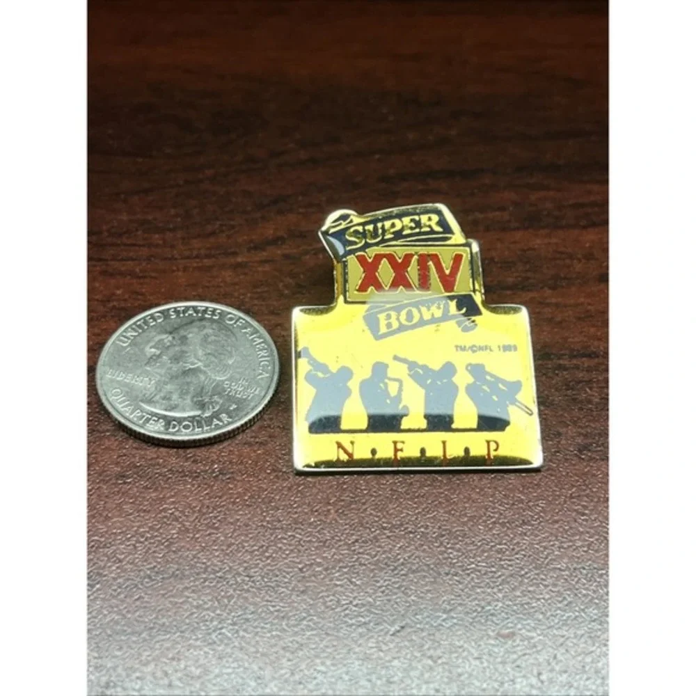 Super Bowl XXIV NFL San Francisco 49ers‎ Denver Broncos Lapel Hat Pin